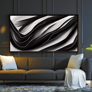 Black and White Painting, Set of 3 AND Large Printable Wall Art ...