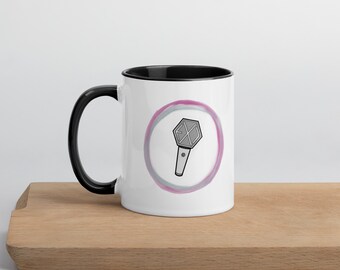 Soy fan de EXO-L, taza con lightstick, color interior