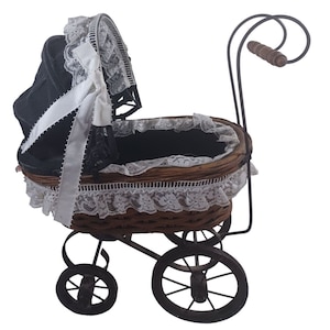 Wicker Antique Baby Carriage Etsy