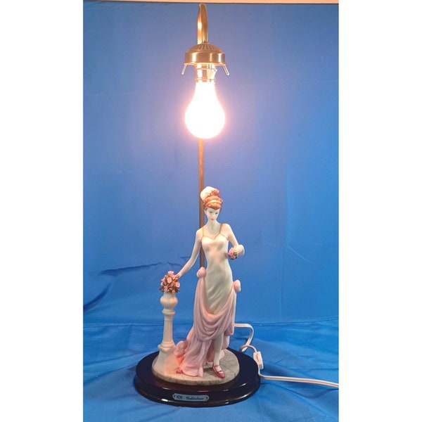 Art Deco Lady Figurine Lamp Etsy
