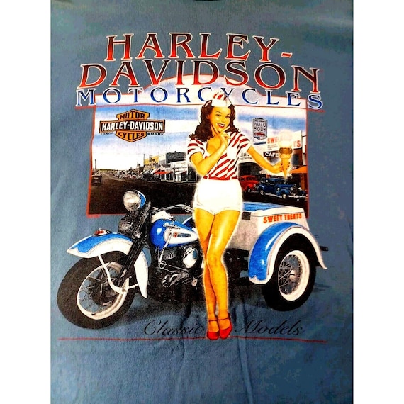Y2k Harley Davidson T Shirt Motorcycles 