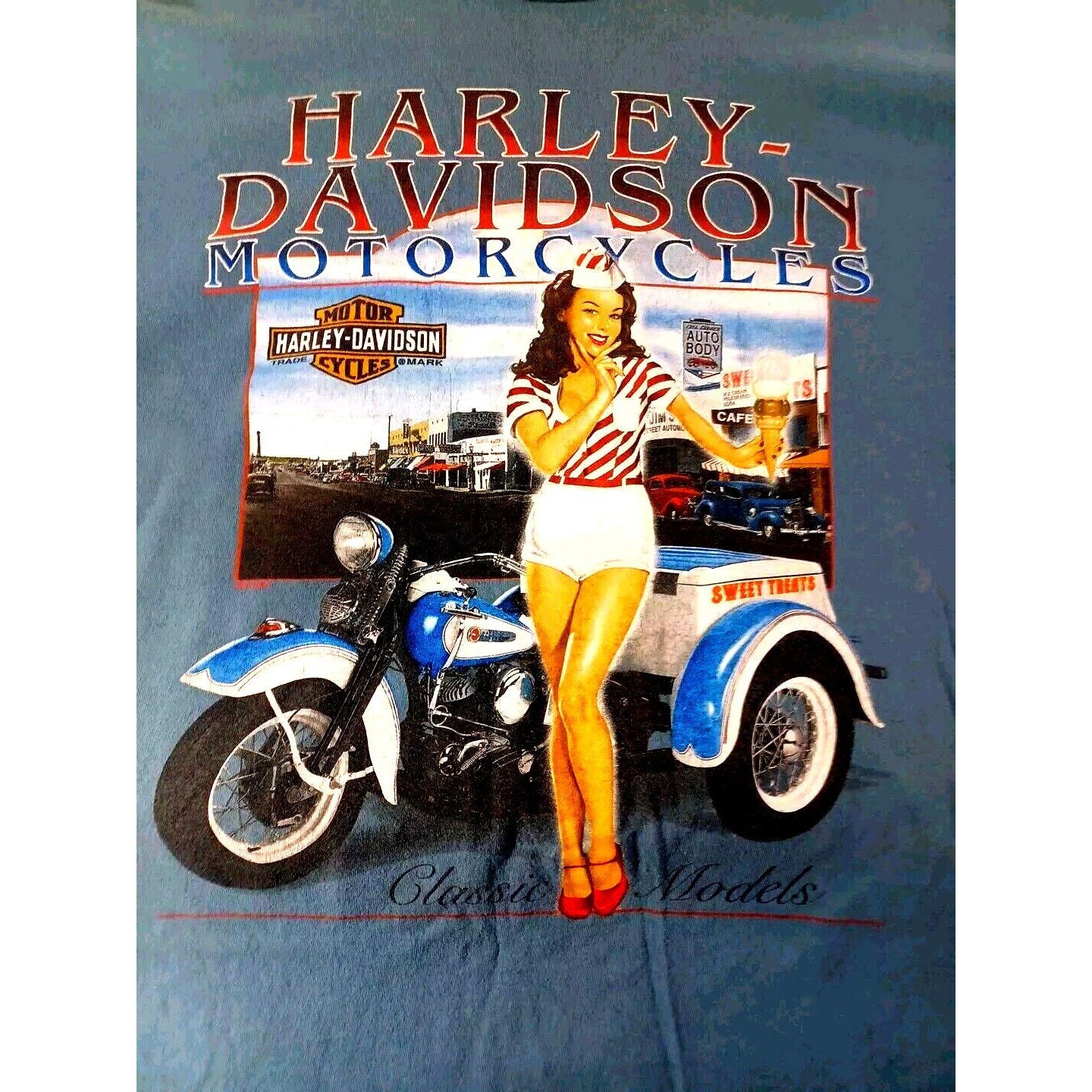 Y2k Harley Davidson T Shirt Motorcycles 