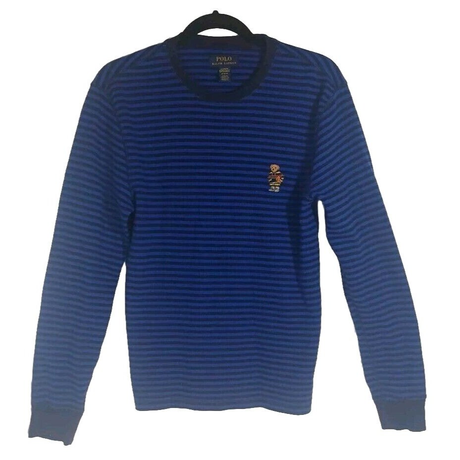 Polo ralph lauren waffle knit long sleeve crew neck tee deals