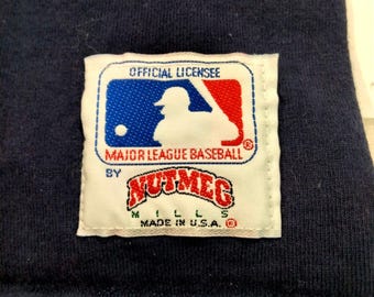 Vtg 90s New York Yankees Shirt by Nutmeg Mills Featuring Patch