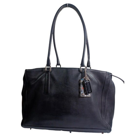 Vintage Coach 9420 Bonnie Cashin Legacy Black Glove Leather Tote