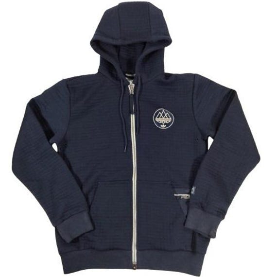 Adidas Originals Navy Spezial Waffle Zip up Hoodie Sz S Finnington