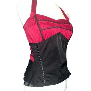 Tripp NYC Black and Red Corset Belt Waist Cincher s/m Tripp nyc | Tops | Vintage Tripp Nyc Corset Black Parade  main image 3