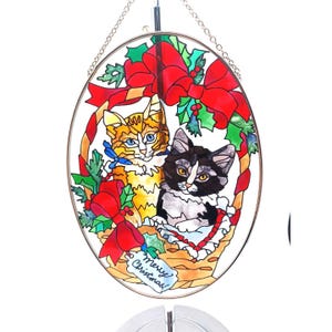Joan Baker Stained Glass Cats - Etsy