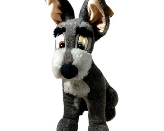Vintage Lady the Tramp TAGS 18” Dog Disney Plush Soft Puppy Toy
