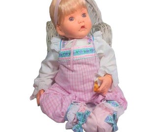 RARE Effanbee Durable Doll BABY ALICE 21" Life Like Vinyl & Cloth Baby Doll V730