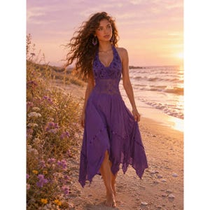 etsy purple dress Modest Purple Dress
