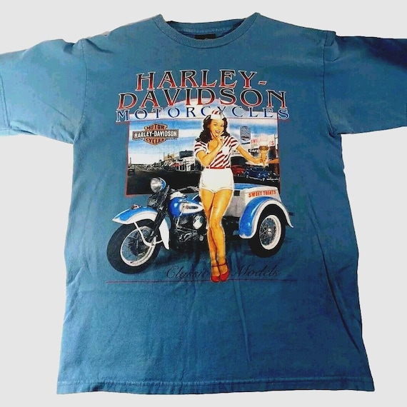 Y2k Harley Davidson T Shirt Motorcycles 