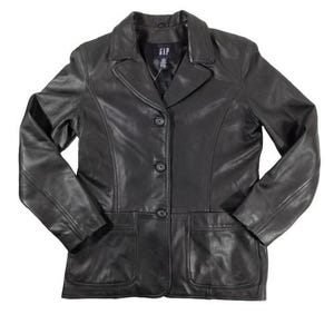 Vintage Gap Leather Jacket Women's - Etsy