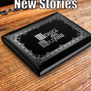 HEROES & VILLAINS Once Upon a Time Book. Henry&#39;s Book OUAT Replica Book - Handcrafted Fan-Made Storybook - Customized Tv Show Memorabilia