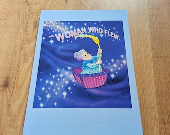 Replica del libro "La donna che volò" di Barney / Oggetto di scena televisivo degli anni '90, regalo da esposizione