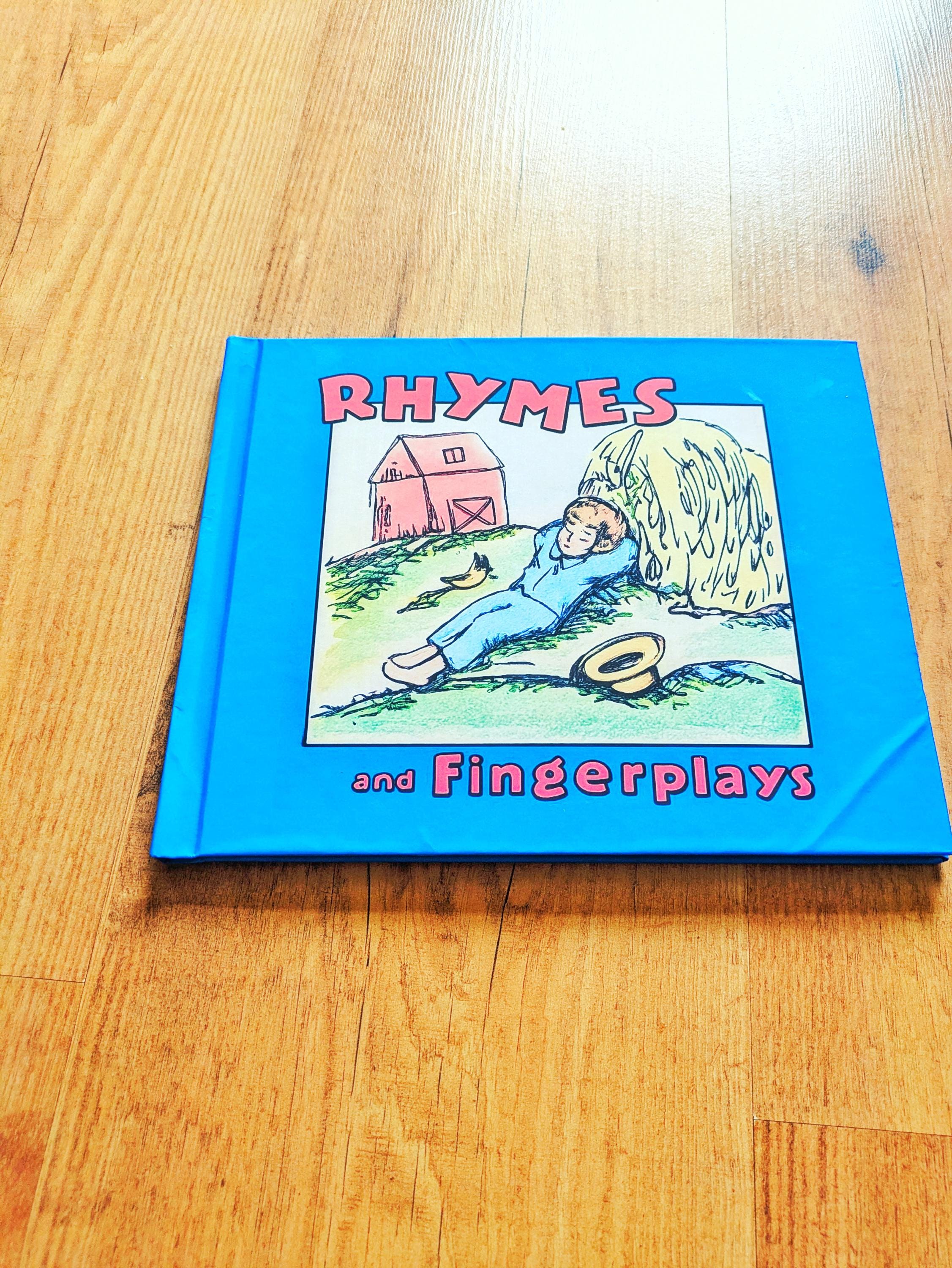 Finger Rhymes Barney Book Replica | 90s TV Prop, Display Gift - Etsy