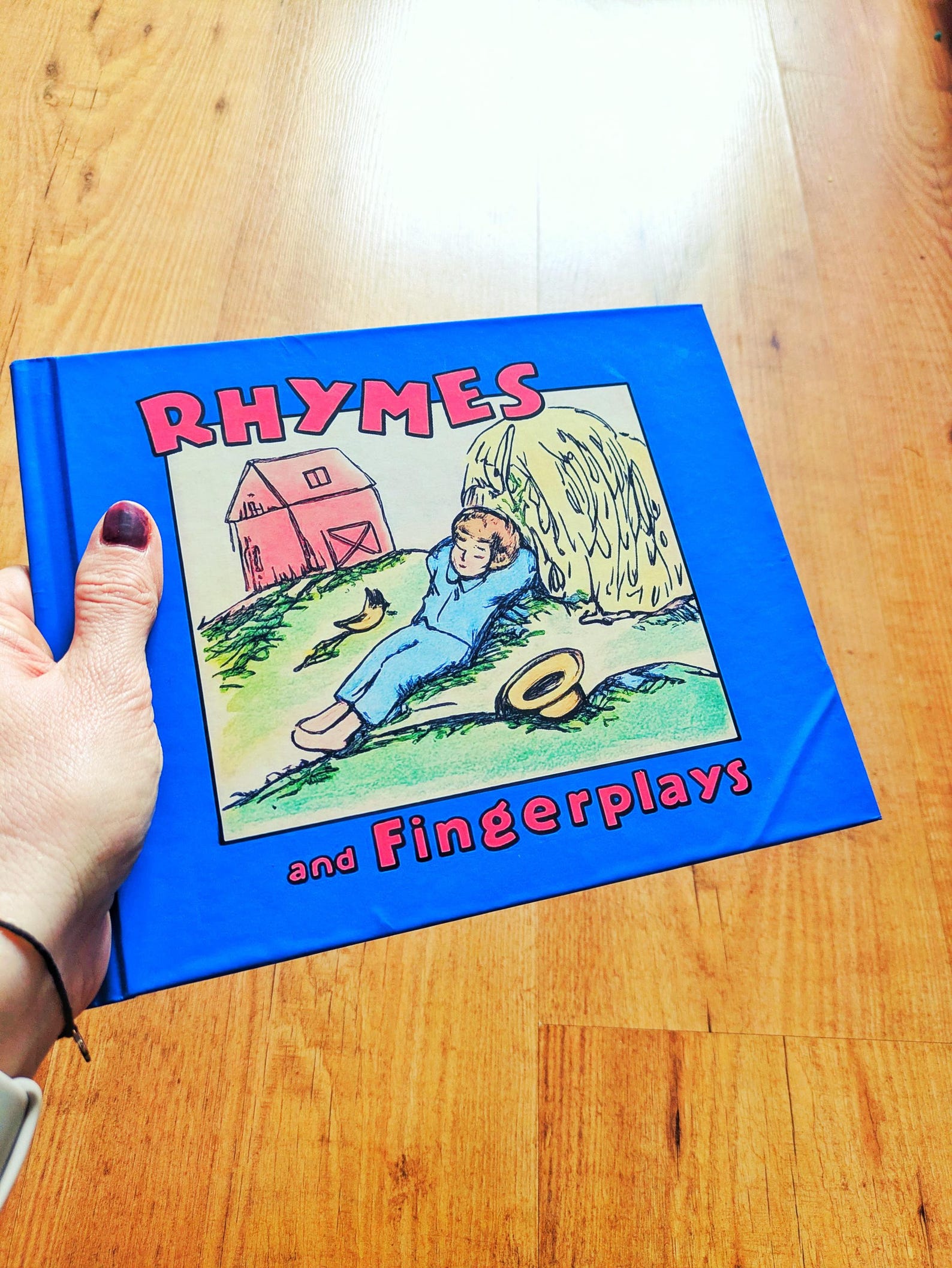 Finger Rhymes Barney Book Replica | 90s TV Prop, Display Gift - Etsy