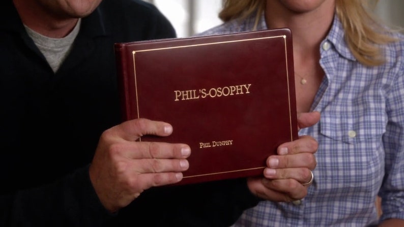 MODERN FAMILY BOOK Phil's-osophy Phil Dunphy's book with his life's wisdom. Fan book great gift for the tv show of Alex and Haley Gloria Jay image 9