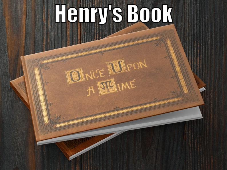 Il était une fois le livre d'Henry. Livre de contes relié de la série télévisée. La méchante sorcière et Blanche-Neige Plus d'autres histoires. Réplique de l'accessoire présent Henry's Book