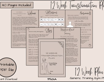 Fitnessplan voor 12 weken voor dames: vetverlies en spieropbouw (pdf-download)