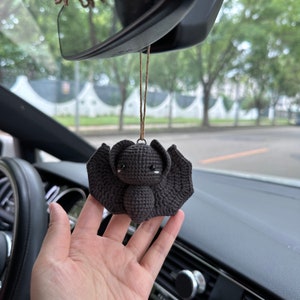 Cute Bat Car Decoration | Halloween Car Accessories | Gothic Car Accessories | Halloween Car Decoration | Car Crochet | Halloween Gifts