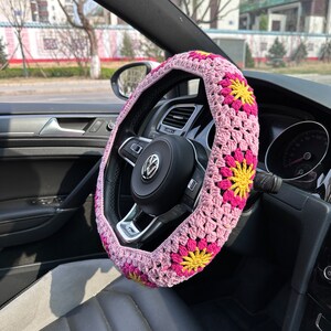 Rose steering cheap wheel cover