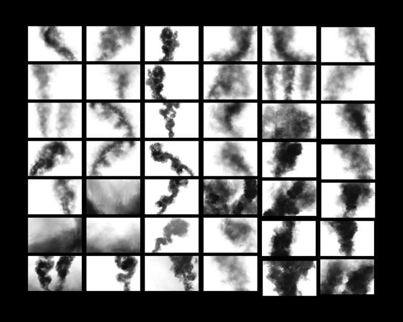 50 Black Smoke Bomb Overlay Bundle, Fog Overlays, Realistic Overlay, Photo Overlay, , Smoke