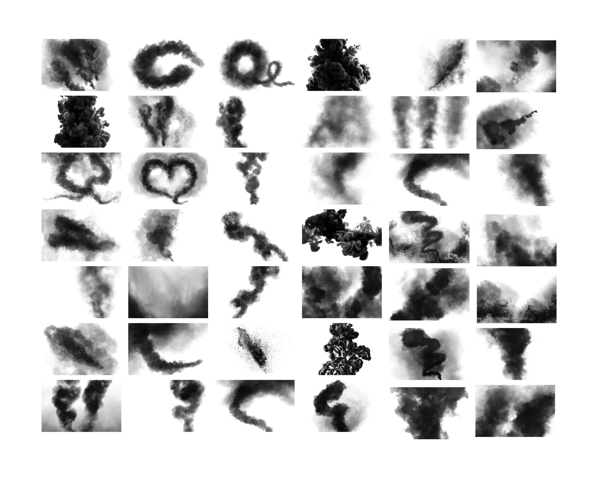55 Black Smoke Bomb Overlays Bundle Fog Overlays Realistic - Etsy