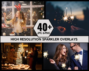 45 błyszczących nakładek na Photoshopa, efekty bokeh (JPEG i PNG)