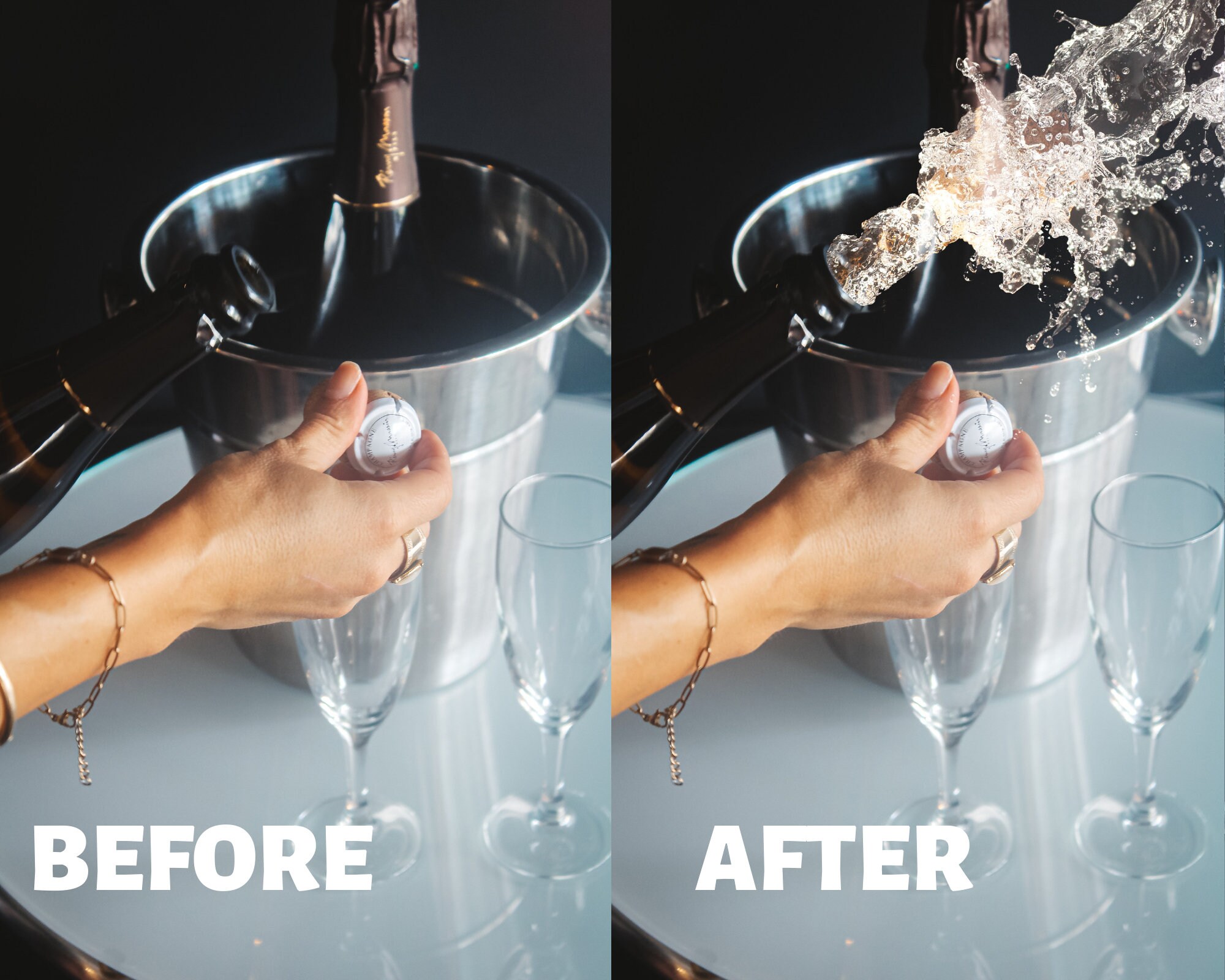 Champagne Popping Photoshop Overlay, New Year Party (3 JPEG) - Etsy