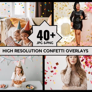 Confetti Overlay, Falling Confetti, Photoshop Overlay, Colorful Confetti, Party Overlays, Blowing Glitter, Glitter Overlay, Confetti Stream