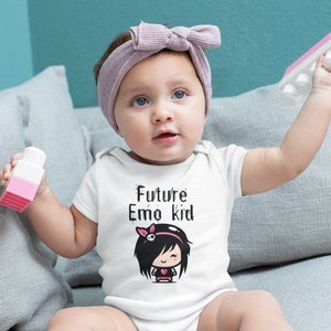 Emo Baby Clothes, Future Emo Kid, Goth Baby Nursery, Goth Baby Stuff, Alternative Baby Clothes, 2000s Emo, Emo Throwback, Alt Baby,Punk Rock