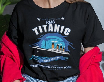 RMS Titanic Shirt, White Star Line, Titanic Gifts, RMS Titanic, Titanic Party T-Shirt, Titanic Lover Gift, Titanic 1912, Vintage Titanic