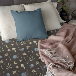 Cottagecore Bedding, Woodland Duvet, Mushroom Bedding, Boho Duvet Cover, Dorm Bedding, Earth Witch, Witchy Bedroom, Forestcore Aesthetic