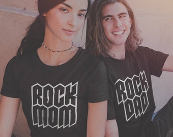 Rock Mom Shirt, Rock Dad Shirt, Couples Matching Shirts, Rock N Roll Parents, Heavy Metal Couple, Death Metal, Alternative Fashion, Emo Kids