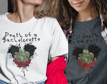 Til Death Do Us Party, Gothic Bachelorette, Skull Bachelorette, Goth Bachelorette Party, Goth Bridesmaid, Horror Bachelorette