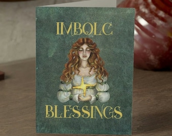 Imbolc Cards, Imbolc Greeting Cards, St Brigid's Cross, Brigid's Cross Imbolc, Candlemas, Wheel of the Year, Pagan Sabbat