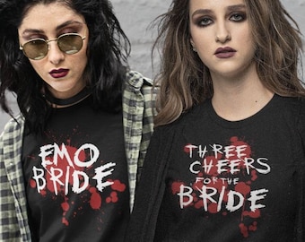 Emo Bachelorette Party Shirts,Emo Bachelorette, The Bach Parade, 2000s Nostalgia,Throwback Bridal Party,Punk Rock Bachelorette,Offbeat Bride