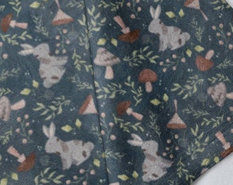 Dark Cottagecore Baby Blanket,Enchanted Forest,Woodland Nursery,Cottagecore Rabbit,Mushroom Baby Stuff,Woodland Animals,Cottagecore Baby