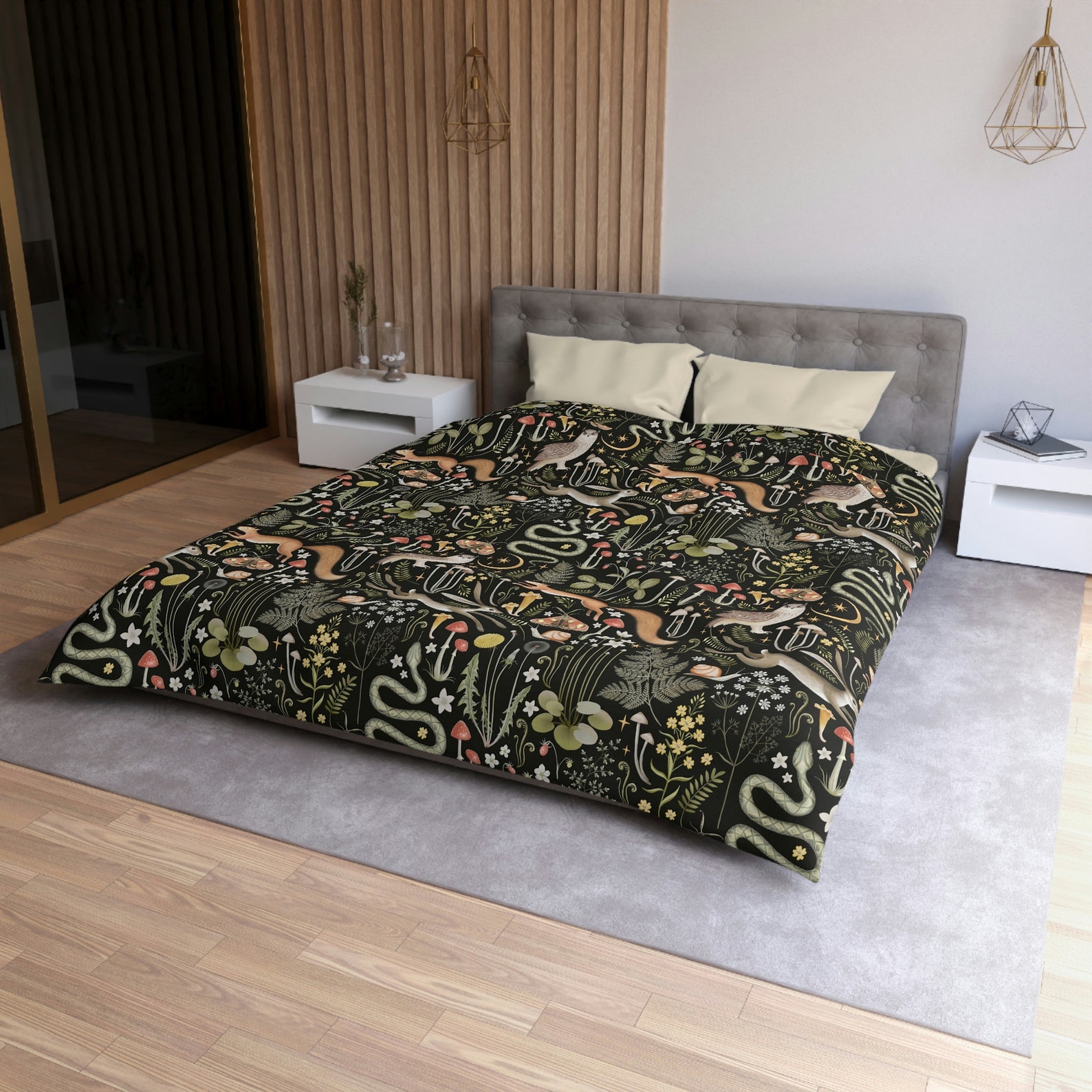 Dark Cottagecore Bedding Moody Maximalist Dark Academia - Etsy