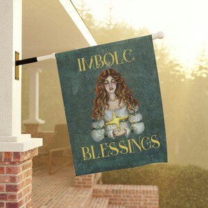 Bandiera Decorativa Imbolc 3x5 Ft (90x150 Cm) – Festiva, Per Esterno/giardino, Poliestere, Doppia Cucitura