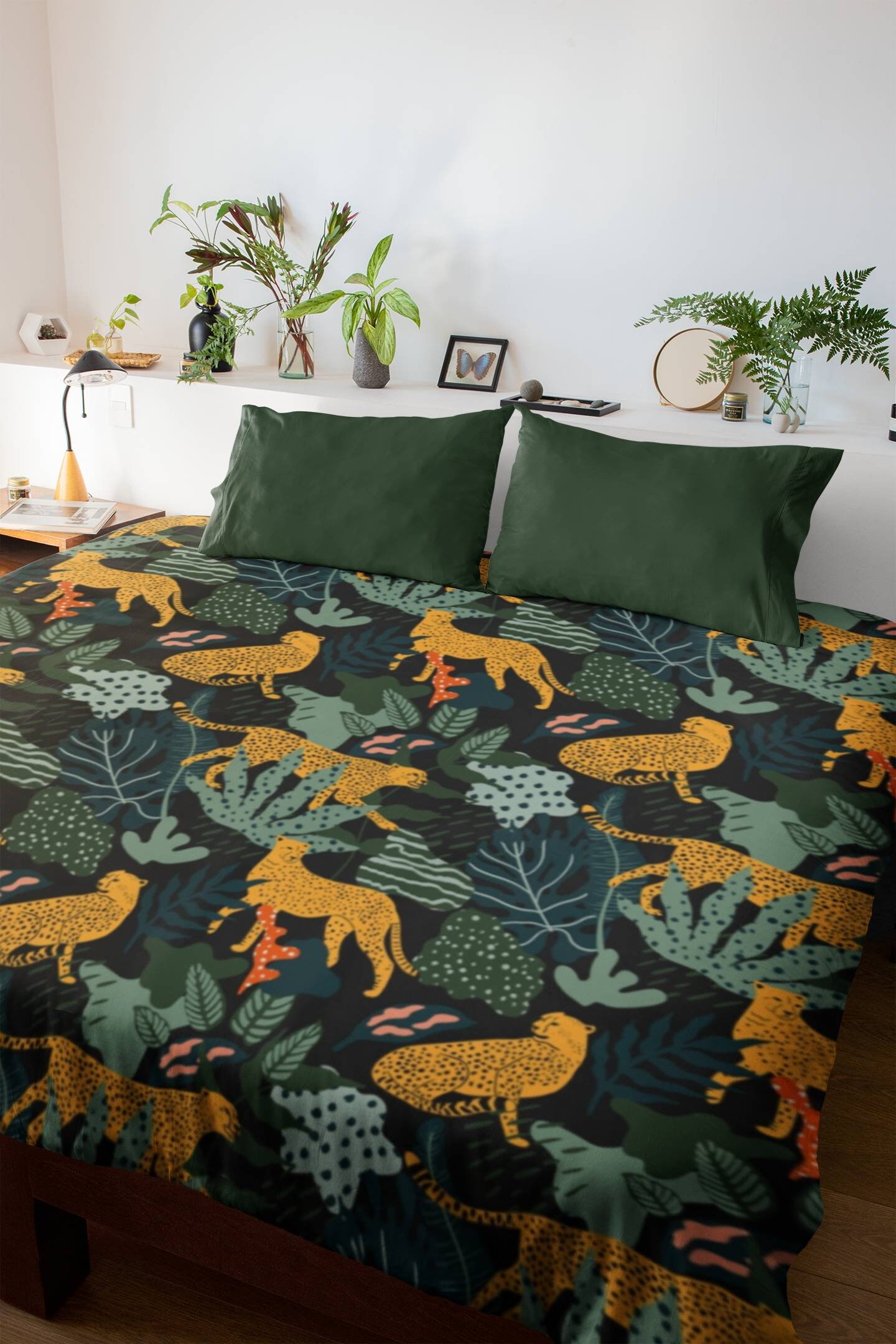 Dark Jungle Bedding Moody Maximalist Dark Academia Duvet - Etsy