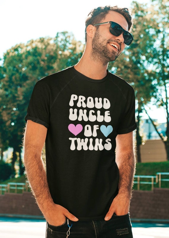 Uncle of Twins Shirt Promote to Uncle New Uncle Shirt Twin 