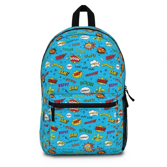 Comic Book Backpack laptop Bag work Bag overnight Bag Kids Backpack classic Comics vintage Aesthetic retro Comics comic Lover Gift Carryon Etsy