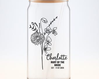 Benutzerdefinierte Tante der Braut Sipper, lustiges Tante Geschenk, beste Tante aller Zeiten, personalisierte Tante Sipper, Hochzeitsgeschenk Tante, Braut Tante Geschenk, Tante Sipper