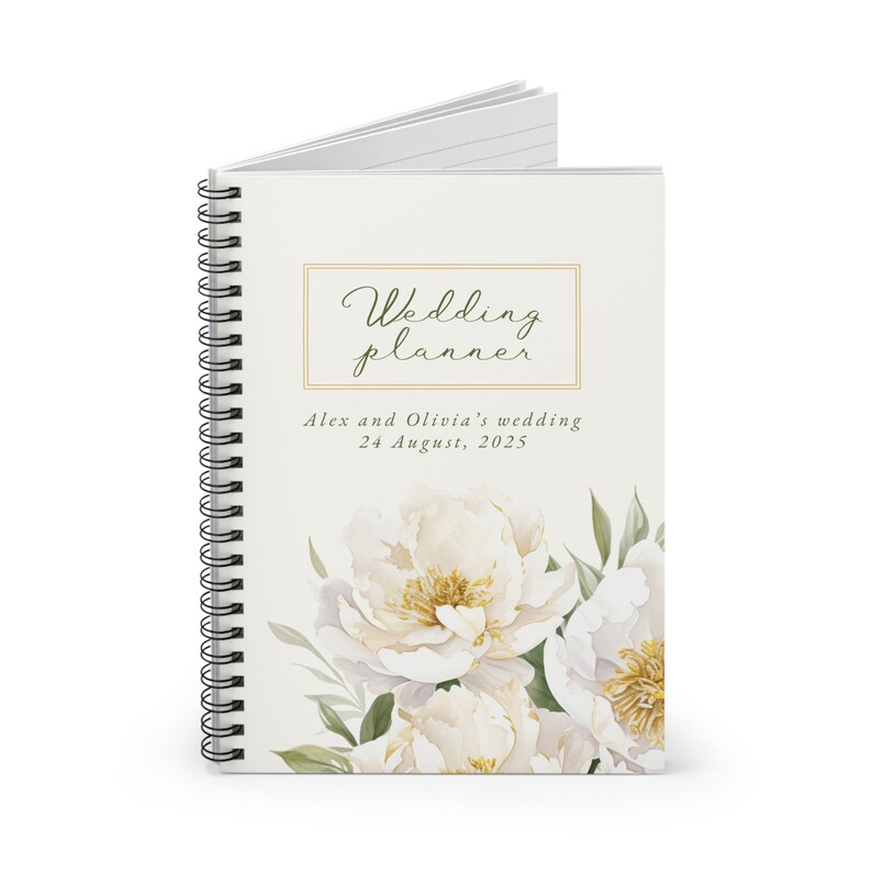 Custom Wedding Planner Notebook, Personalized Wedding Journal, Bride to ...
