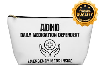 Pochette de médicaments d'urgence pour le TDAH : organiseur médical personnalisé