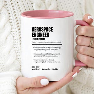 航空宇宙エンジニアマグカップ、エンジニアコーヒーマグカップ、航空宇宙工学ギフト、フライトエンジニアプレゼント、卒業祝いギフト