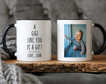 Personalized Gigi Photo Mug, Custom Grandkids Gift