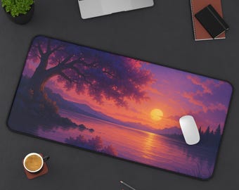 LoFi-bureaumat - LILAC PARADISE - Studio Ghibli kantoordecoratie - Japan kantoorinrichting - werkruimte thuis - anime bureaumat - esthetisch kantoor